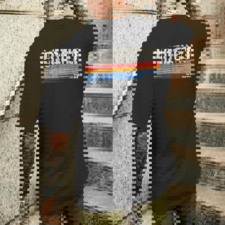 ヴィンテージ レトロ 70年代 80年代スタイル 故郷 ペンドルトン インディアナ州 メンズTシャツ バックプリント 彼への贈り物