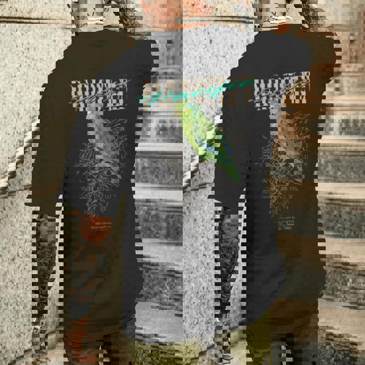 ヴィンテージ 太平洋オウム バードウォッチング 自然 愛 鳥 メンズTシャツ バックプリント 彼への贈り物