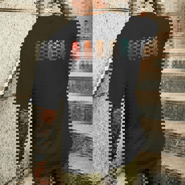 ヴィンテージ周期セミ メンズTシャツ バックプリント 彼への贈り物