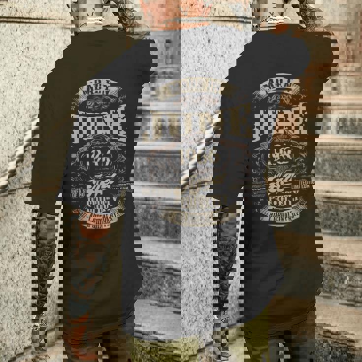 ヴィンテージ還暦伝説 1966年6月 60歳の贈り物 メンズTシャツ バックプリント 彼への贈り物