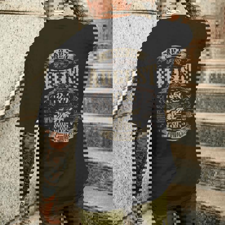 ヴィンテージ還暦伝説 1966年8月 60歳の贈り物 メンズTシャツ バックプリント 彼への贈り物