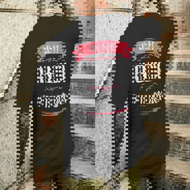 世界最高のレベッカ。 メンズTシャツ バックプリント 彼への贈り物