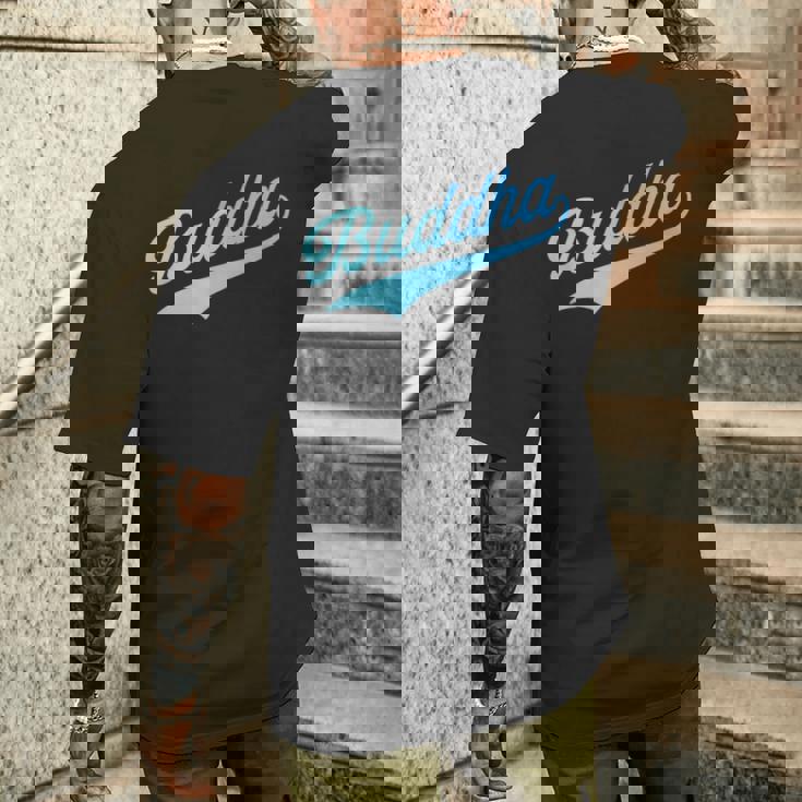 仏仏教 Buddha メンズTシャツ バックプリント 彼への贈り物