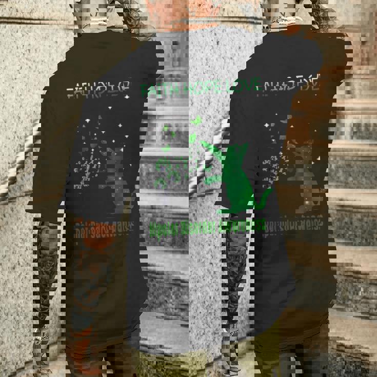 信仰希望愛双極性障害認識 メンズTシャツ バックプリント 彼への贈り物