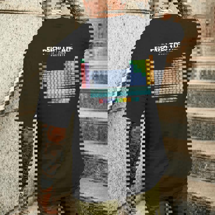 元素周期表 化学 長袖tシャツ メンズTシャツ バックプリント 彼への贈り物