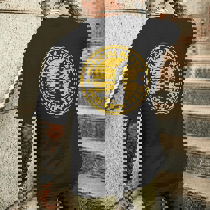 公式ネッシー研究チーム ネス湖 モンスター スコットランド メンズTシャツ バックプリント 彼への贈り物