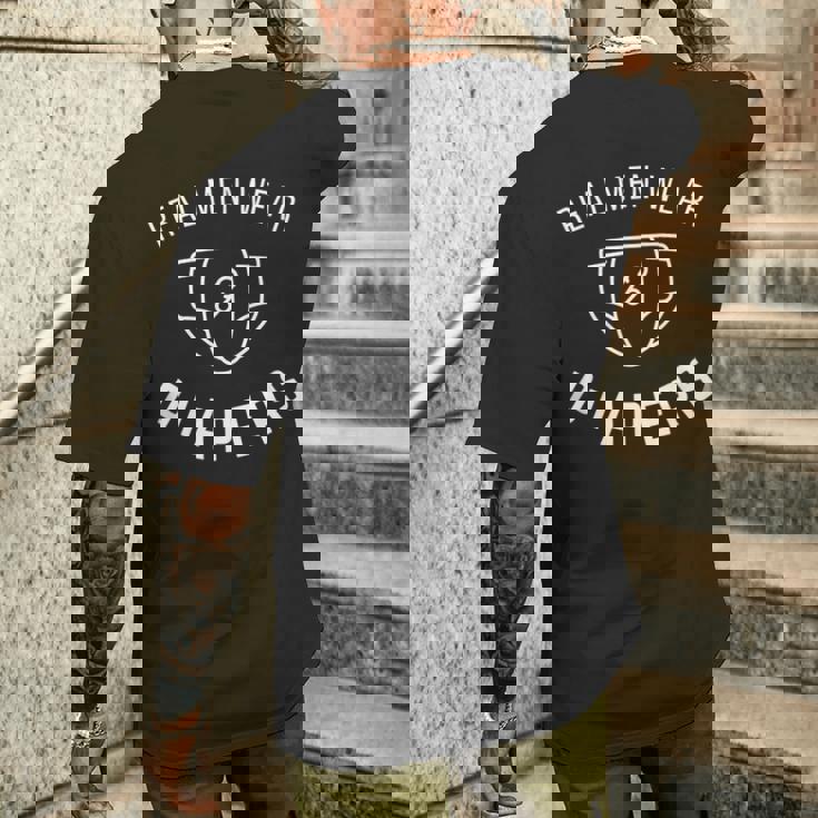 共和党のドナルド・トランプ 本物の男性がおむつを着用 メンズTシャツ バックプリント 彼への贈り物