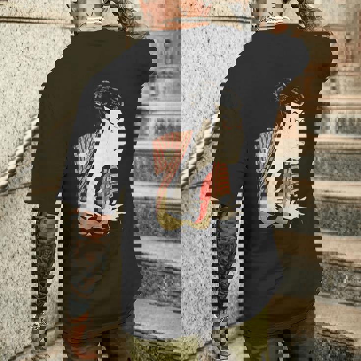 写楽（切り抜き）《浮世絵》歌舞伎【日本・世界の名画】日本画 和柄 美術館アート メンズTシャツ バックプリント 彼への贈り物