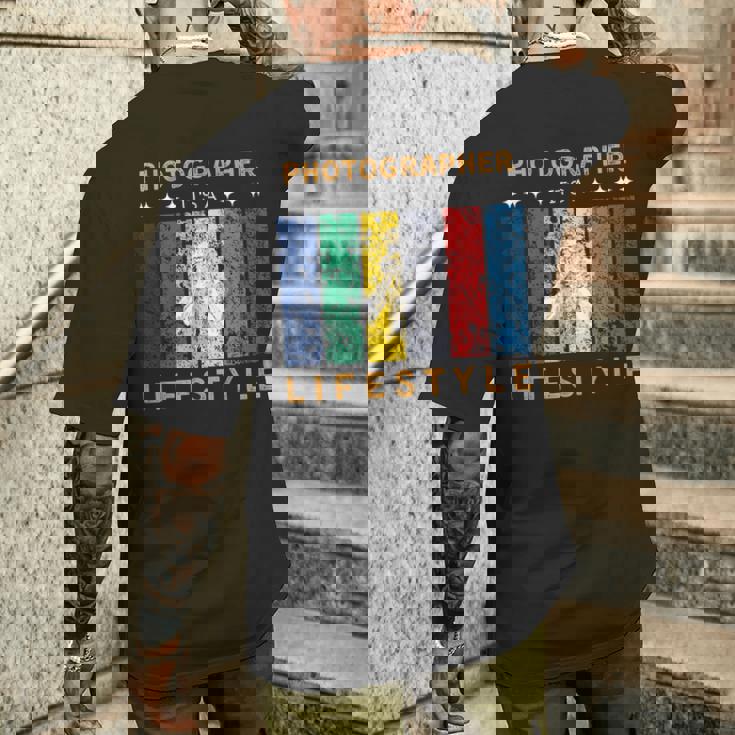 写真家 It's A Lifestyle おもしろtシャツ 写真好きのギフト メンズTシャツ バックプリント 彼への贈り物