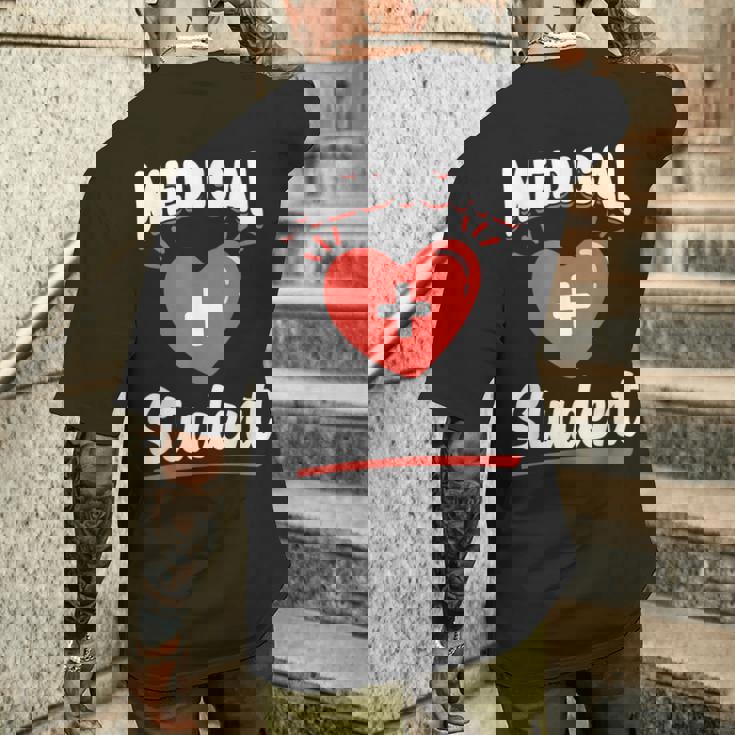 医学生 研究 大学 医学部 医学生 メンズTシャツ バックプリント 彼への贈り物