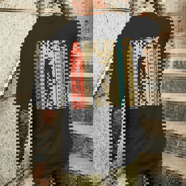 古代エジプト神アヌビスtシャツ ヒエログリフシャツギフト メンズTシャツ バックプリント 彼への贈り物