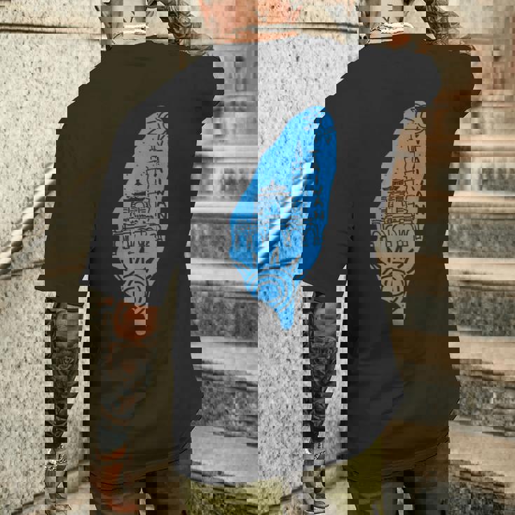 台湾島 メンズTシャツ バックプリント 彼への贈り物