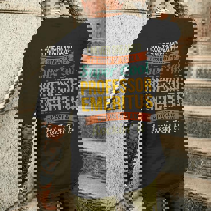 名誉教授ギフト 面白い感謝 メンズTシャツ バックプリント 彼への贈り物