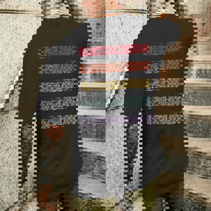 吹きガラス メンズTシャツ バックプリント 彼への贈り物