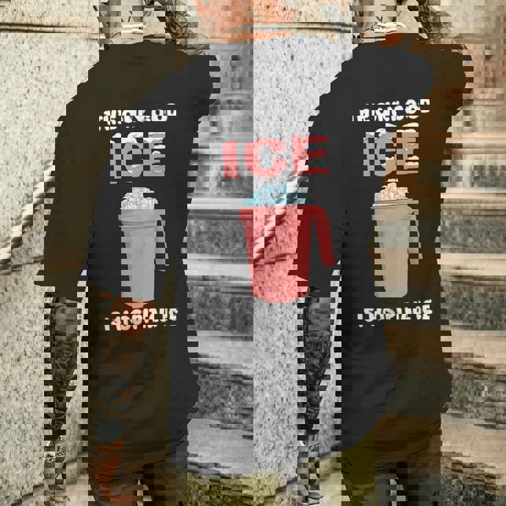 唯一の良い氷は病院の氷 長袖tシャツ メンズTシャツ バックプリント 彼への贈り物