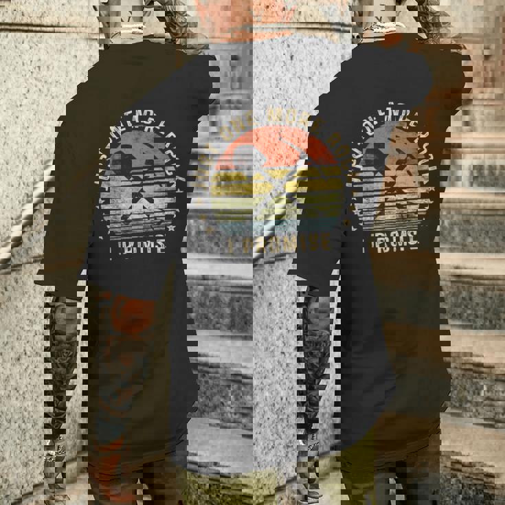 地質学ギフトジャストワンモアロックお約束おもしろ地質学者 メンズTシャツ バックプリント 彼への贈り物