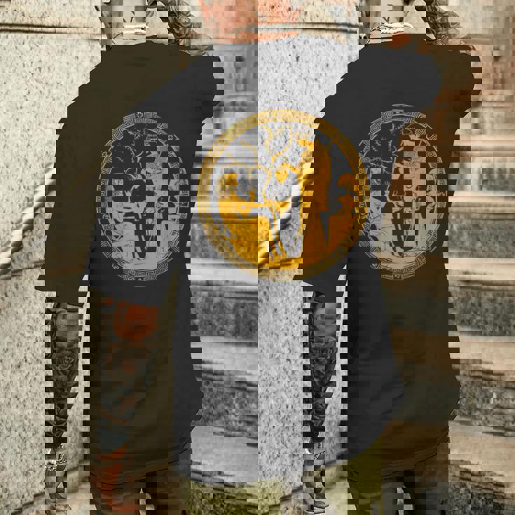 女神アテナと英雄ヘラクレス古代ギリシャ美術神話 メンズTシャツ バックプリント 彼への贈り物