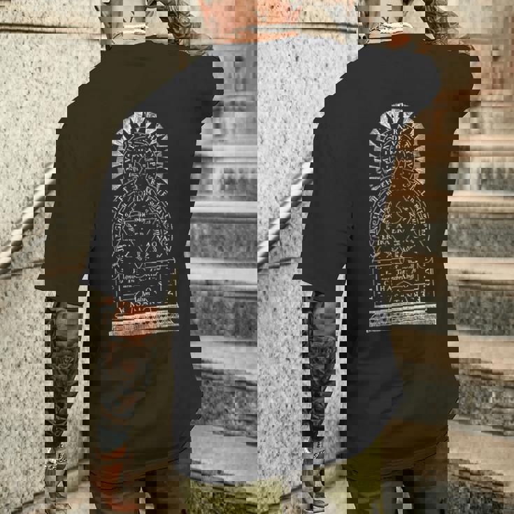 宇宙の解釈学的図式 宇宙 錬金術 魔法 Hermeneuticcheme Universe Alchemie Old メンズTシャツ バックプリント 彼への贈り物