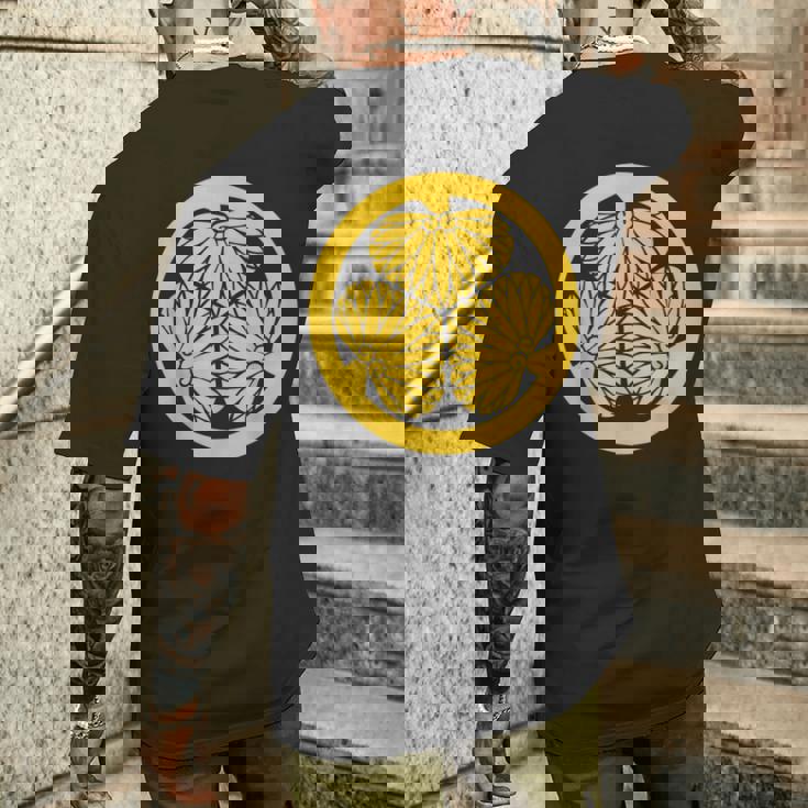 徳川氏族の紋章 将軍 日本 メンズTシャツ バックプリント 彼への贈り物