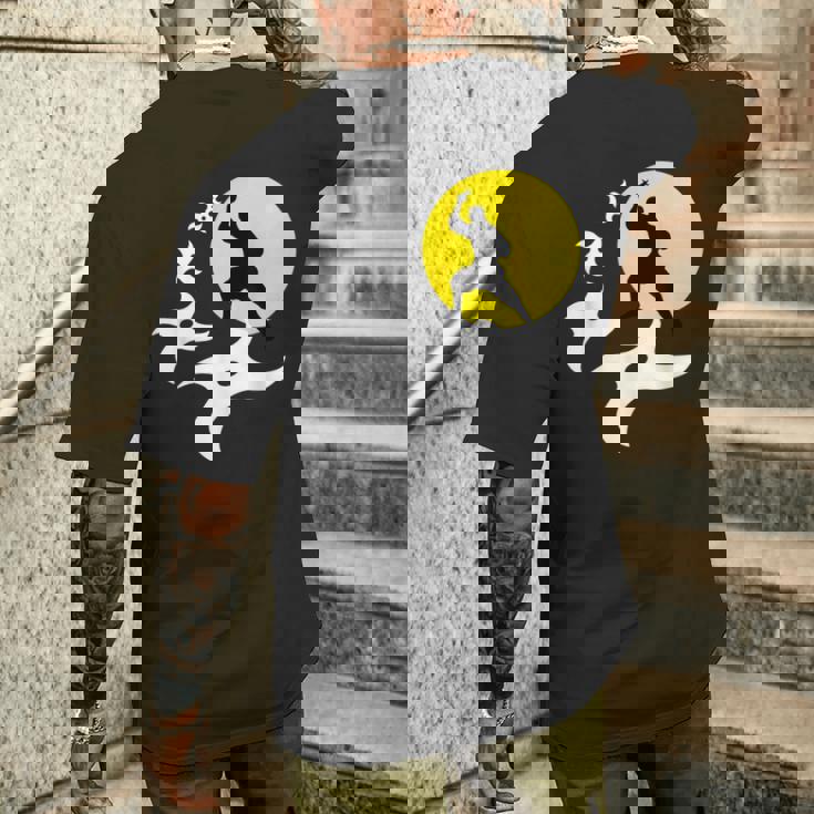 忍者訓練道場tシャツ 黒手裏剣ライトtシャツ メンズTシャツ バックプリント 彼への贈り物