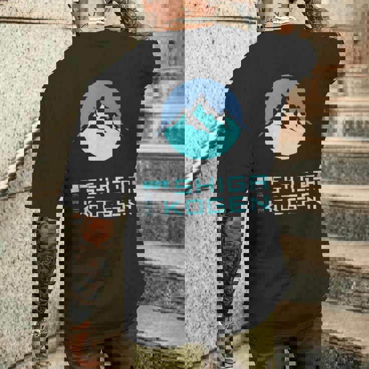 志賀高原スキー場higa Kogenkinowboard Japan メンズTシャツ バックプリント 彼への贈り物