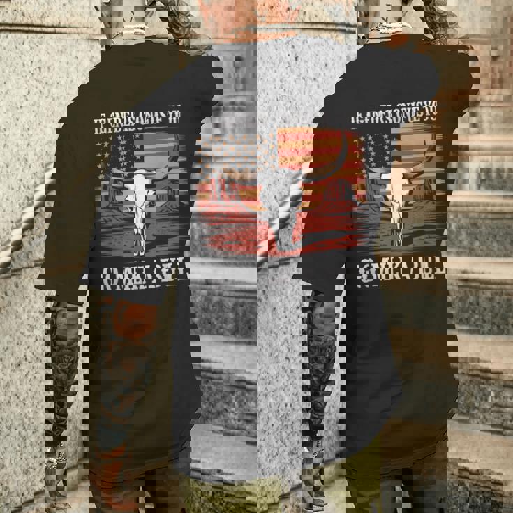 性別が混乱したら牛の乳を搾りに行け、アメリカ人 メンズTシャツ バックプリント 彼への贈り物