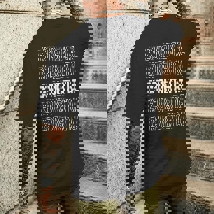 指数関数 メンズTシャツ バックプリント 彼への贈り物