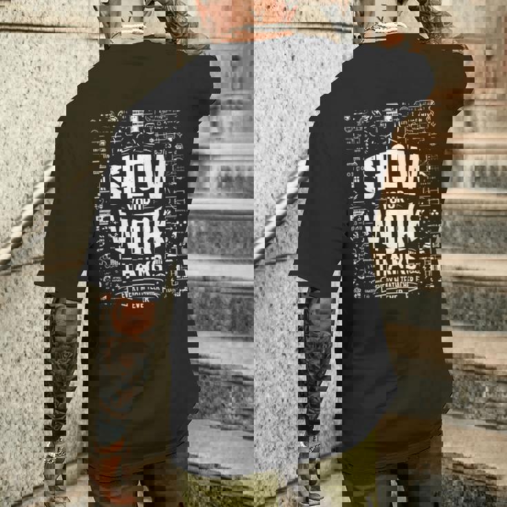 数学の先生に感謝の気持ちを伝えましょう。 長袖tシャツ メンズTシャツ バックプリント 彼への贈り物