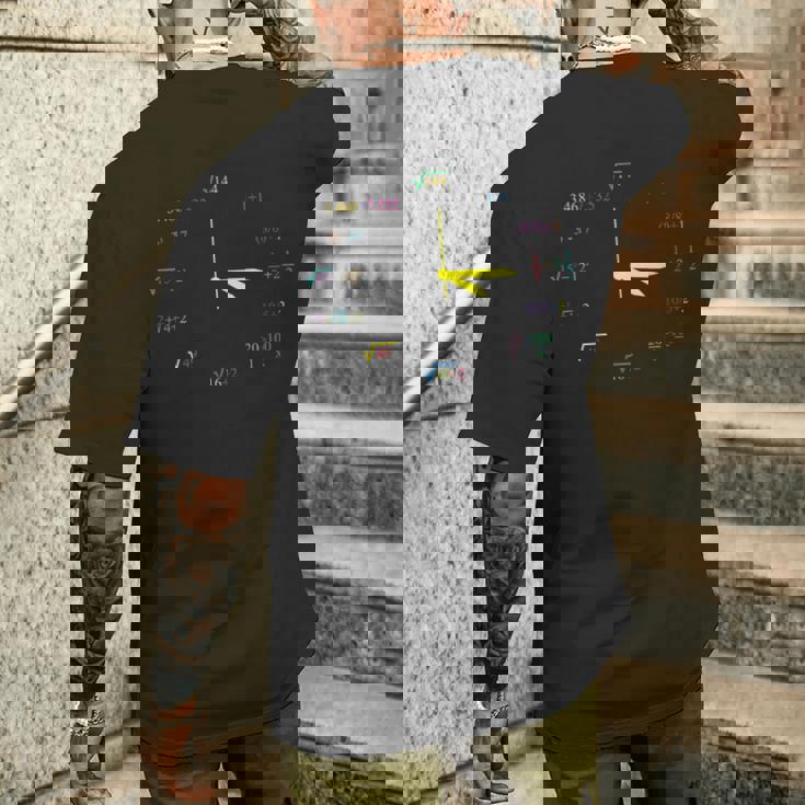 数学腕時計 数学ギフト 数学士 メンズTシャツ バックプリント 彼への贈り物