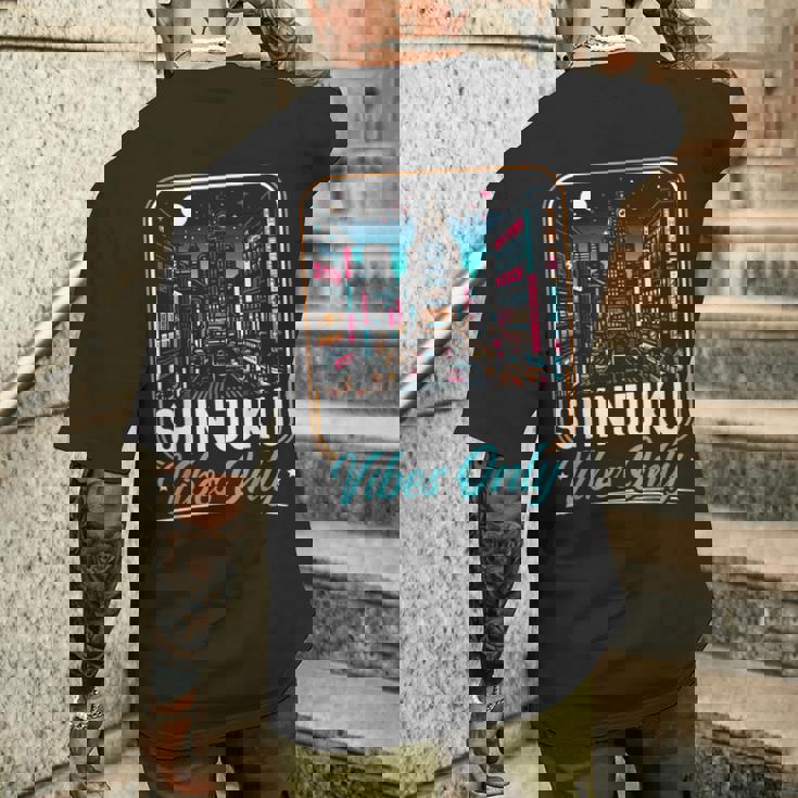 新宿 日本旅行 日本語 I Love Japan メンズTシャツ バックプリント 彼への贈り物