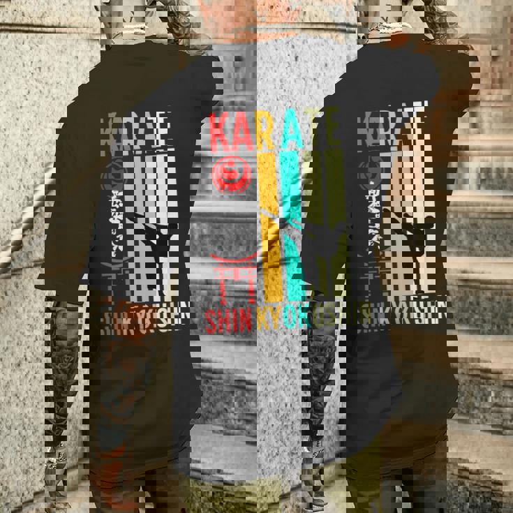 新極真 空手 緑健二 トレーニング いちげき きゅう メンズTシャツ バックプリント 彼への贈り物