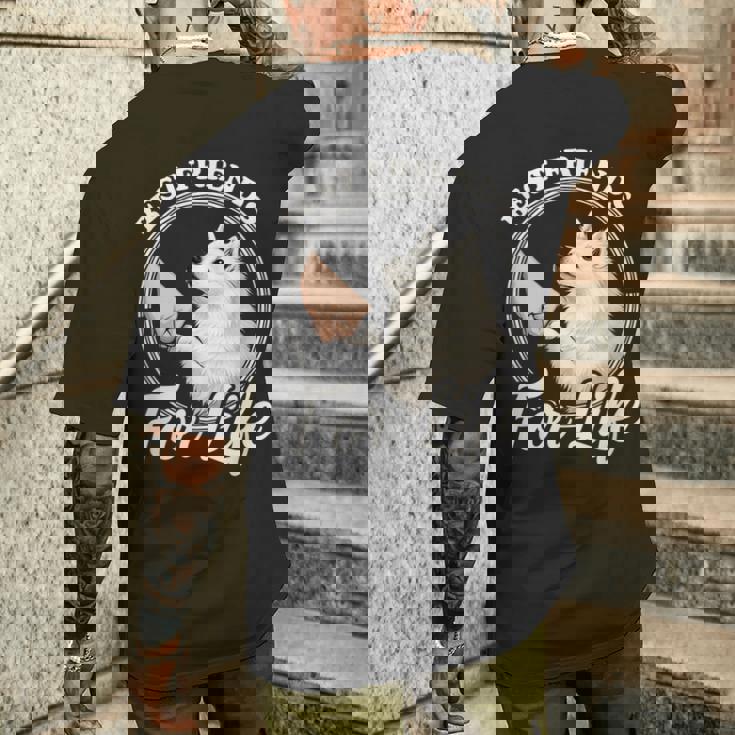 日本スピッツ 犬好きデザイン 美しい日本スピッツ メンズTシャツ バックプリント 彼への贈り物