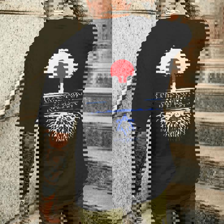 日本人が育てたイスラエルのルーツ 日本 イスラエル ユダヤ人移民 メンズTシャツ バックプリント 彼への贈り物