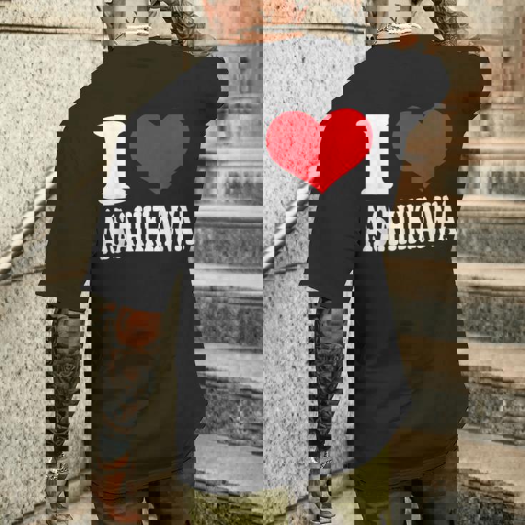 旭川が大好き メンズTシャツ バックプリント 彼への贈り物