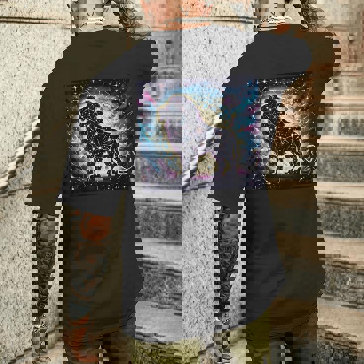 星柄 動物 天体 メンズTシャツ バックプリント 彼への贈り物