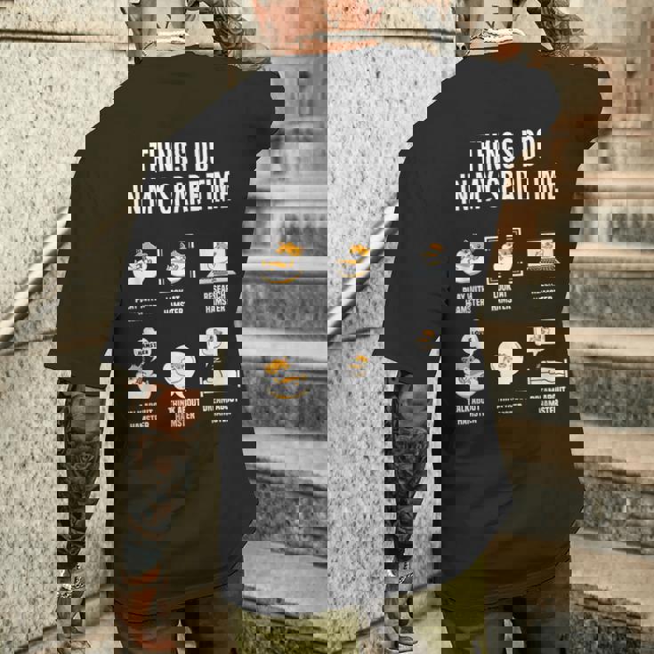 暇なときにすることハムスターおもしろいハムスター好き メンズTシャツ バックプリント 彼への贈り物