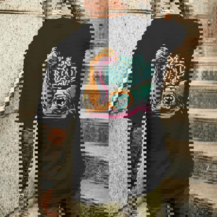 最高のお父さん 父の日 お父さんになる人 お父さん お父さん メンズTシャツ バックプリント 彼への贈り物