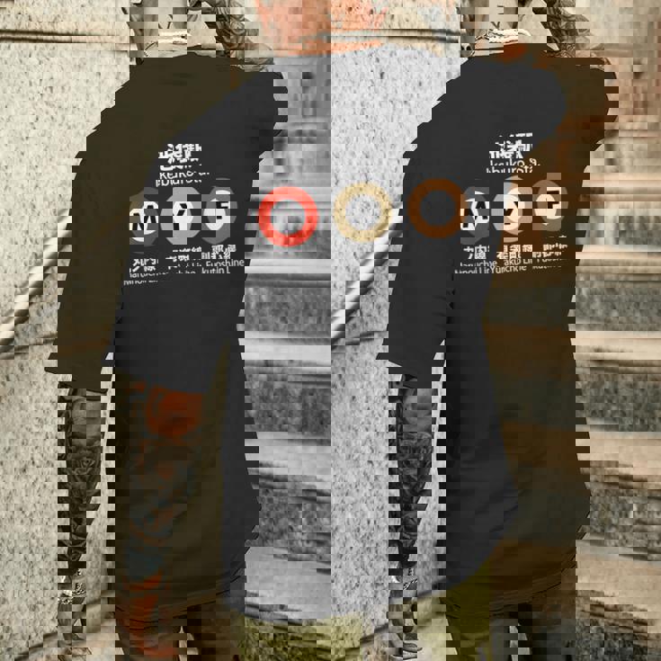 東京地下鉄線 漢字 池袋 丸の内 有楽町 メンズTシャツ バックプリント 彼への贈り物