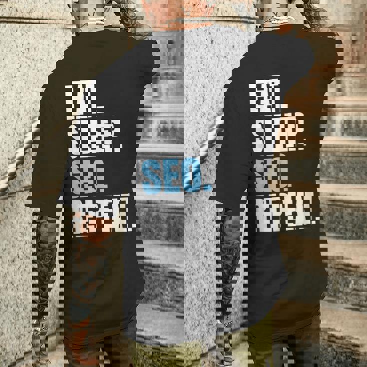 検索エンジン最適化 Eatleepeo Repeateo メンズTシャツ バックプリント 彼への贈り物