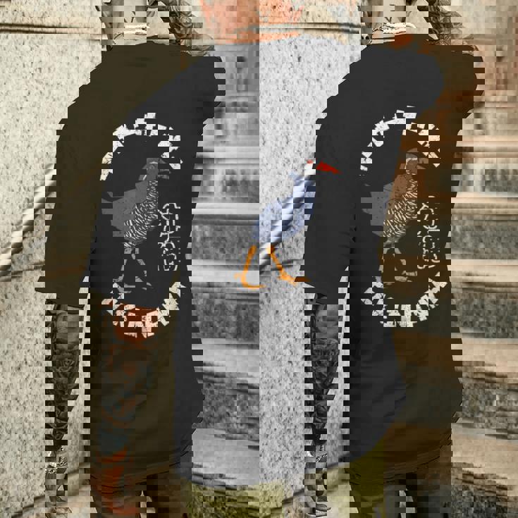 沖縄 日本 レール 鳥 和 漢字 沖縄 やんばる くいな メンズTシャツ バックプリント 彼への贈り物