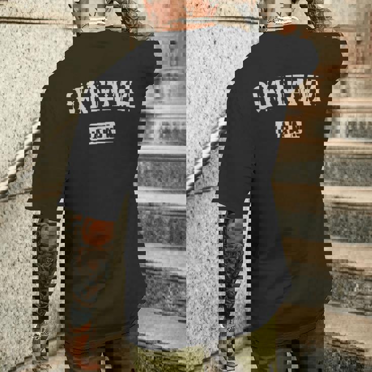 沖縄 日本 ヴィンテージ お土産 和 ヴィンテージ 沖縄 メンズTシャツ バックプリント 彼への贈り物