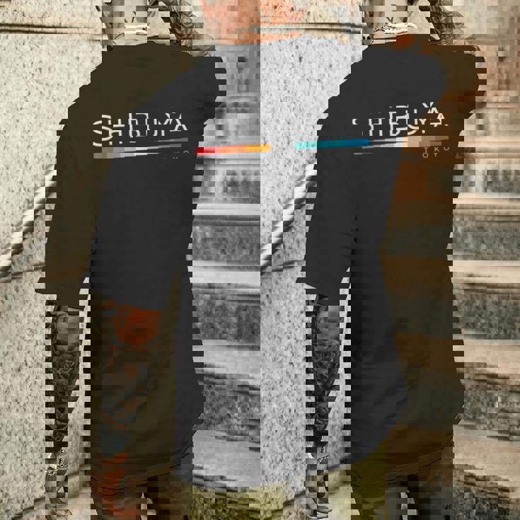 渋谷東京ジャパン レトロデザイン メンズTシャツ バックプリント 彼への贈り物