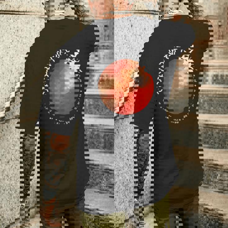 火星のオポチュニティ・ローバー オピー 宇宙探検 メンズTシャツ バックプリント 彼への贈り物