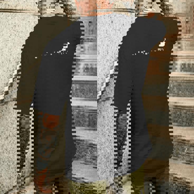 狩猟 鹿 卵 鹿 トレイル トレイル ハンティング 服 ハンター メンズTシャツ バックプリント 彼への贈り物