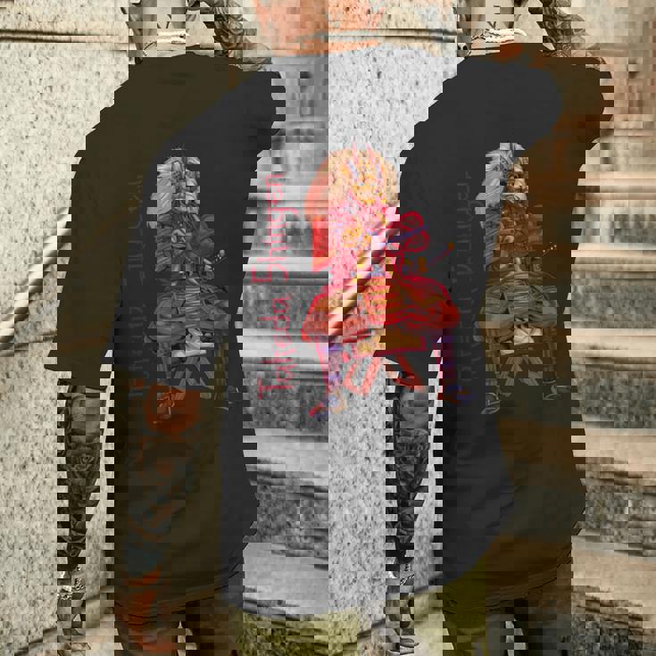 甲冑武者 武田信玄 メンズTシャツ バックプリント 彼への贈り物