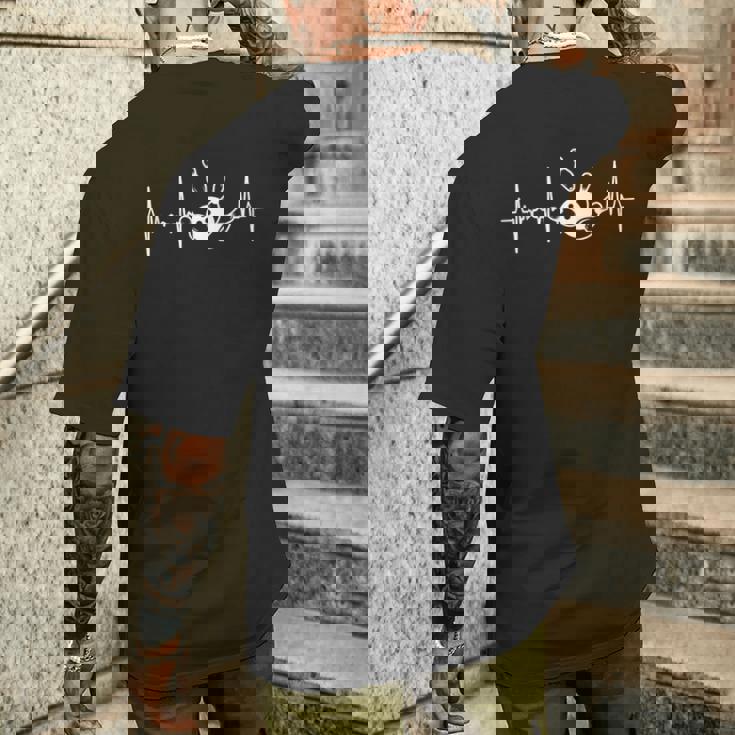 男性用ボウリングハートビートボウリングシャツ メンズTシャツ バックプリント 彼への贈り物