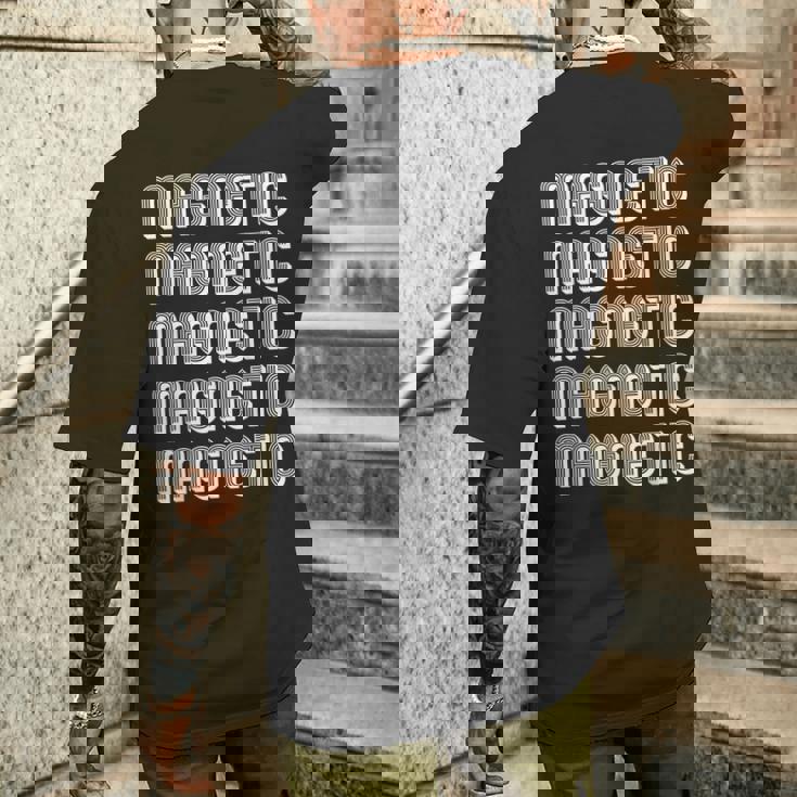 磁気 メンズTシャツ バックプリント 彼への贈り物