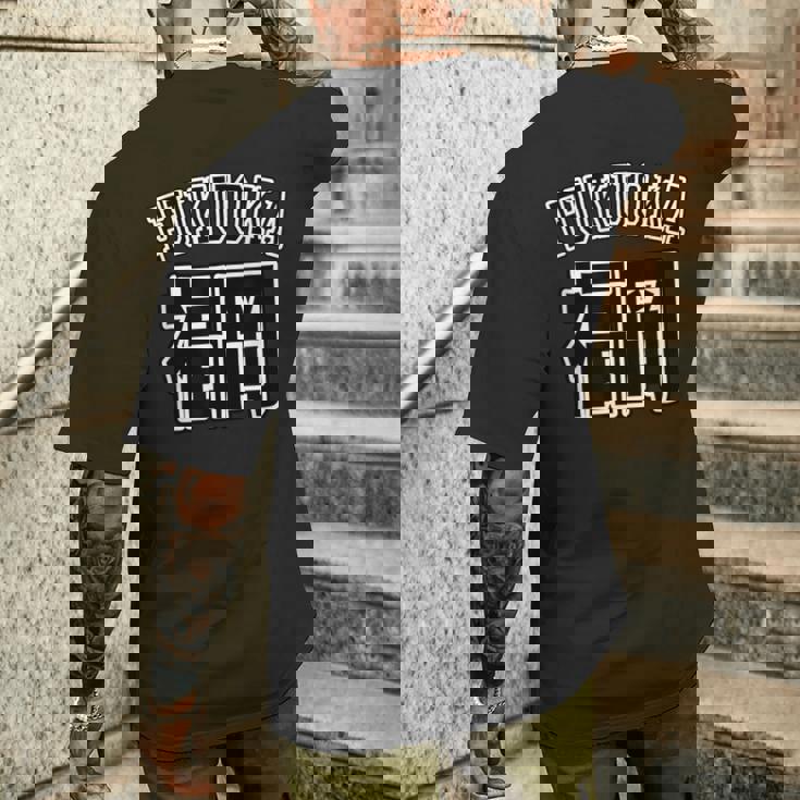 福岡 Fukuoka（チームユニフォーム風）【47都道府県】ジモtティ 地元愛 お土産 面白い おしゃれ メンズTシャツ バックプリント 彼への贈り物