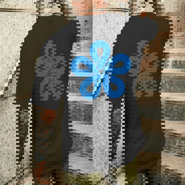 福岡県特殊旗 シンボル 日本 九州 メンズTシャツ バックプリント 彼への贈り物