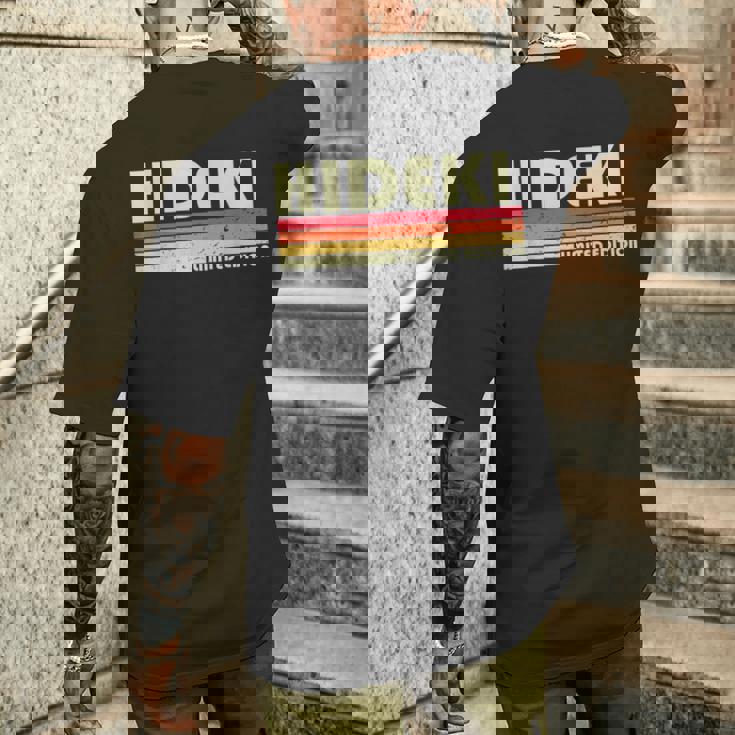 秀樹 レトロ ヴィンテージ 和名 メンズTシャツ バックプリント 彼への贈り物